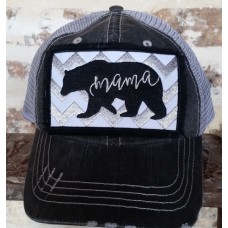 New Mujers Trucker/Baseball Cap/Hat  MAMA BEAR  Mom Gift Mom Clothing BLING  eb-10669208